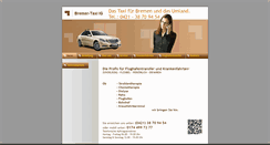Desktop Screenshot of bremer-taxi.de